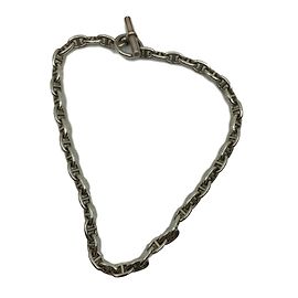 Hermès Colar Chaîne d'Encre Prata