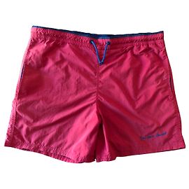 Yves Saint Laurent Calção Masculina Bordeaux Azul marinho