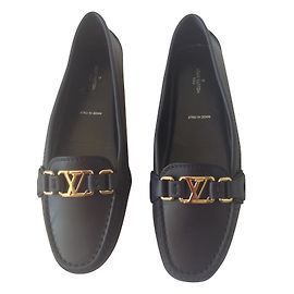 Louis Vuitton Mocassins Bleu Marine