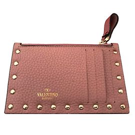 Valentino Portatarjetas Rockstud Beige