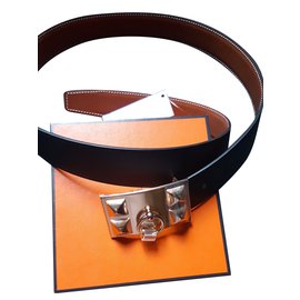 Hermès Cinturones Negro