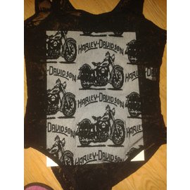 Autre Marque-Body Résille Harley Davidson-Noir
