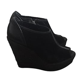 The Kooples Espadrilles Black Leather Black