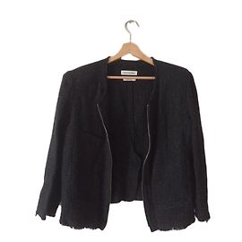 Giacca Isabel Marant N ° 1501 nera in cotone e lino Nero