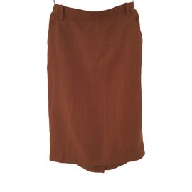 Hermès-Skirt-Brown