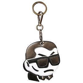 Karl Lagerfeld Keychain / bag jewelry Black White
