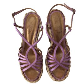 Yves Saint Laurent-sandals-Purple