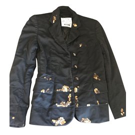 Set Giacca e Top Moschino Cheap And Chic Nero Nylon Nero