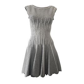 Alaïa Vestito Nero Bianco