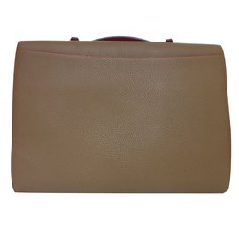 Hermès-Bolsa / maleta-Dourado