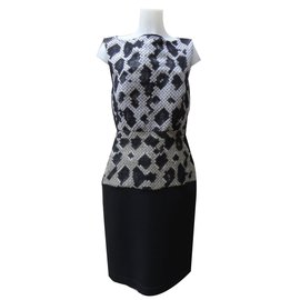 Balenciaga-Dresse-Black,Beige,Cream
