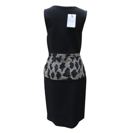 Balenciaga-Dresse-Black,Beige,Cream