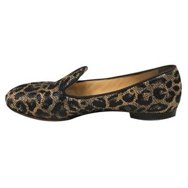 Christian Louboutin-Loafers-Leopard print