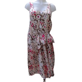 Vestido de seda Thakoon Multicor