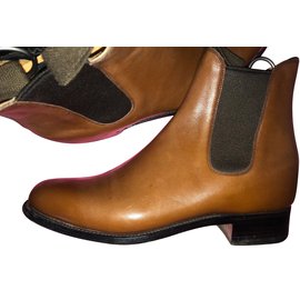 JM Weston-Bottines cambres-Marron