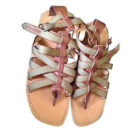 Christian Louboutin Spartiates hommes Vert olive
