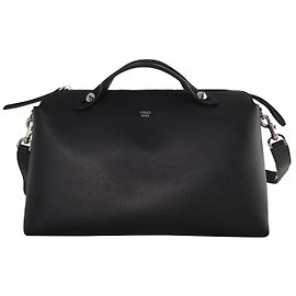 Fendi By The Way Large Black Leather Handbag Black
