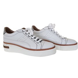 Hermès-Polo Sneakers-Weiß
