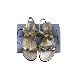 Autre Marque Sandali in pelle dorata per bambini D'oro