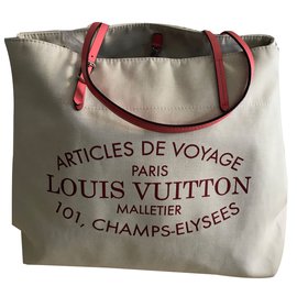 Louis Vuitton-Neverfull Tote-Beige