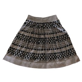 Adolfo Dominguez-Skirt-Beige,Taupe