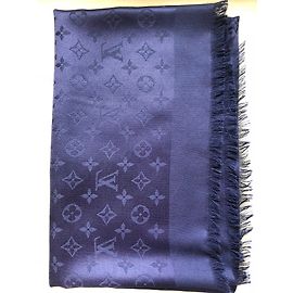 Louis Vuitton Cachecol Azul marinho