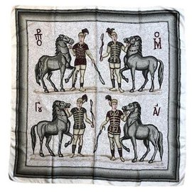 Hermès Sciarpa "Les auriges" Verde