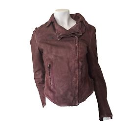 Muubaa Lambskin Leather Biker Jacket Other