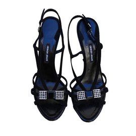 Giorgio Armani-sandals-Black