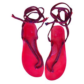 Autre Marque Pink plastic beach sandals size 37 Pink