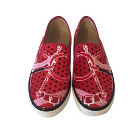 Hermès-scarpe da ginnastica-Rosso