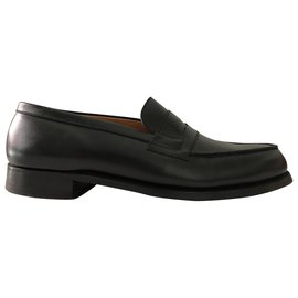 JM Weston-Loafers Slip ons-Black