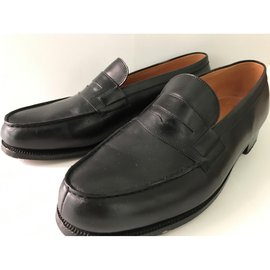JM Weston-Loafers Slip ons-Black