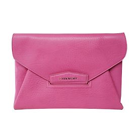 Givenchy Leather Clutch Bag Pink Pink