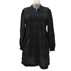 Pablo De Gerard Darel Woll Tunika Schwarz Grau Schwarz Grau