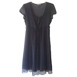 Robe en soie à motifs Sandro Multicolore