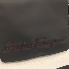 Salvatore Ferragamo-Bags Briefcases-Black