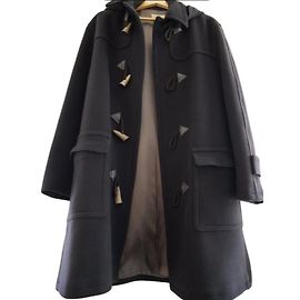 Hermès Men Coats Outerwear Navy blue