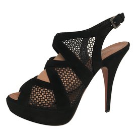 Alaïa-sandals-Black