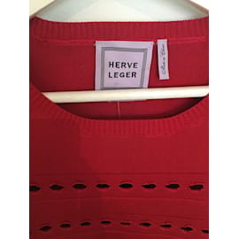Herve Leger-Pull-Rouge