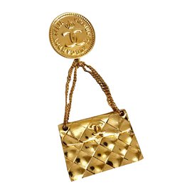 Chanel-Pins & Broschen-Golden