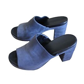 Autre Marque Sandales WHAT FOR en cuir bleu prusse Bleu