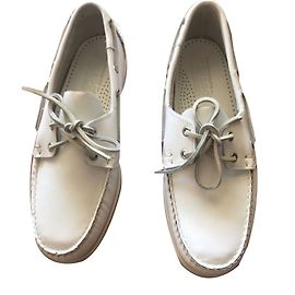Mocassins Sebago Docksides em couro branco Branco