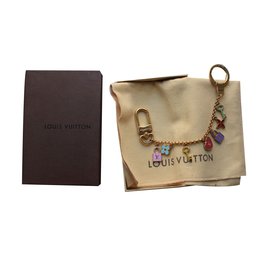 Louis Vuitton-Portachiavi e Charm per borsa-Rosa,Blu,D'oro,Verde,Giallo