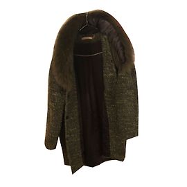 Alice + Olivia Wool Coat Green Green
