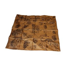 Hermès Silk scarves Brown