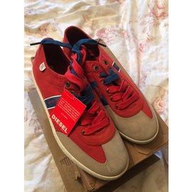 Diesel-sneakers-Red