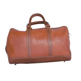 Autre Marque-Bolso satchel Boston de cuero marrón camello de Enrique Loewe Knappe-Castaño