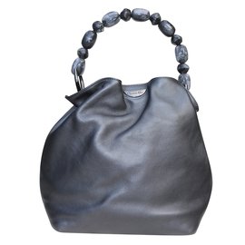 Christian Dior-Handbags-Black,White,Grey,Metallic,Dark grey