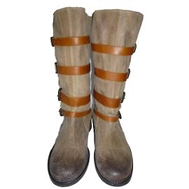 Balmain Lederstiefel Sand Farbe Größe 37 Sand